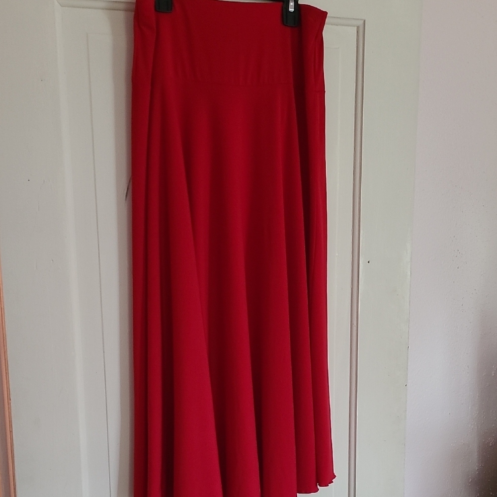 Elegant Red Women's Skirt, S/M